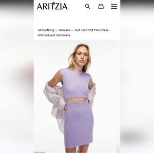 Wilfred Free Lilac Cutout Dress
